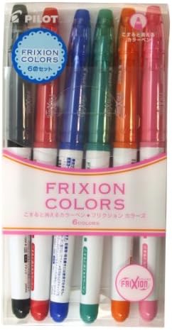 צבעי טייס צבעי טייס עט סמן ניתן לחיוקה, 6 סט צבע