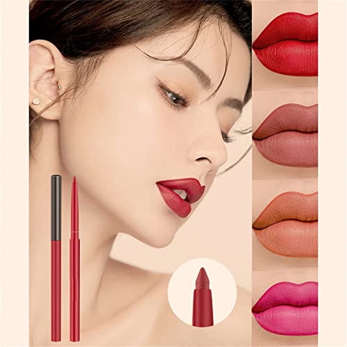 18 צבע עמיד למים שפתון תוחם שפתיים לאורך זמן ליפלינר עיפרון עט צבע סנסציוני עיצוב תוחם שפתיים איפור למקסימום