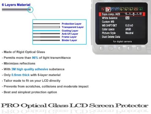 שומר מסך LCD Photo פלוס עבור Canon EOS 550D Rebel T2i