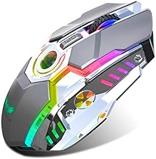 עכבר מחשב קווית עם 7-צבע נשימה אור, מחשב נייד ממשק משחקי עכבר, 4 דפי מתכוונן, ארגונומי משרד עכבר, מתאים