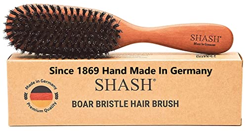 מאז 1869 בעבודת יד בגרמניה - הקלאסי חזיר זיפי שיער מברשת, מתאים דק כדי רגיל שיער - באופן טבעי