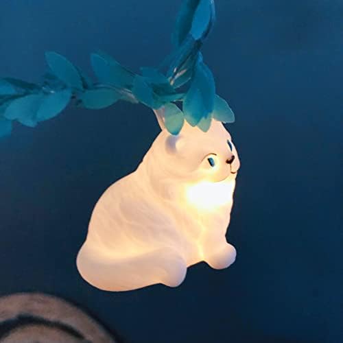 אורות מיתר חתולים פרסיים לבנים USB וקישוט חיה מופעל על ידי סוללה אורות פיות LED אורות חג חתול אורות חג