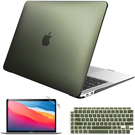 מארז FINTIE עבור MacBook Air 13 אינץ 'A23337 / A2179 / A1932 - הצמד מט מגן על כיסוי מעטפת קשה עם 2 כיסויי