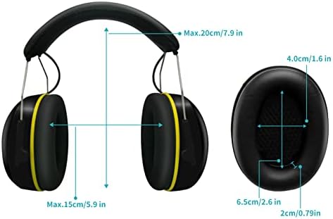 מגן שמיעה של Smoostart עם Bluetooth, הפחתת רעש בטיחות אוזני אוזניים, 28dB מבטלים אוזניות הגנה