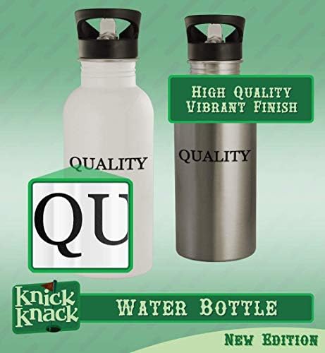 מתנות Knick Knack Dugar - בקבוק מים מפלדת אל חלד 20oz, כסף