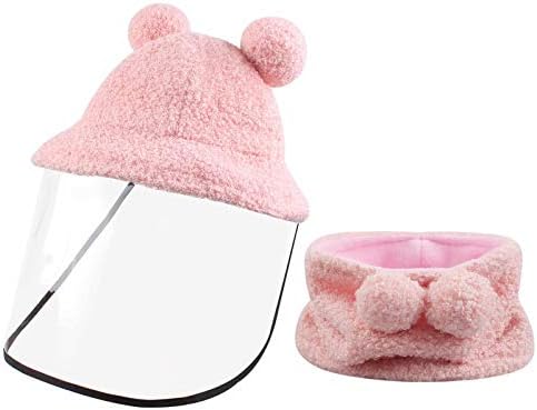כובע חורף לתינוק ילדים חמים רכים כובע דלי טדי לבנות חיצוניות בנות
