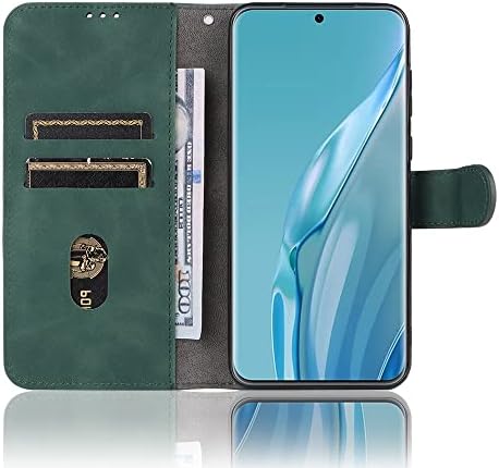 מארז טלפון סלולרי תואם למארז האמנות של Huawei P60, מארז טלפון של עור PU עם מחזיק כרטיסי אשראי