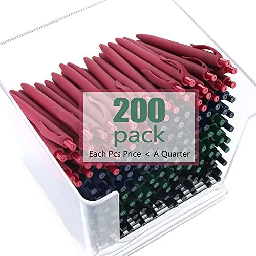 עטים של Deegtran בתפזורת, 200 חבילות ללא דימום 4 חבית צבע ו -200 חבילות חבית אדומה עטים, עטים בסיטונאות נשלפים,