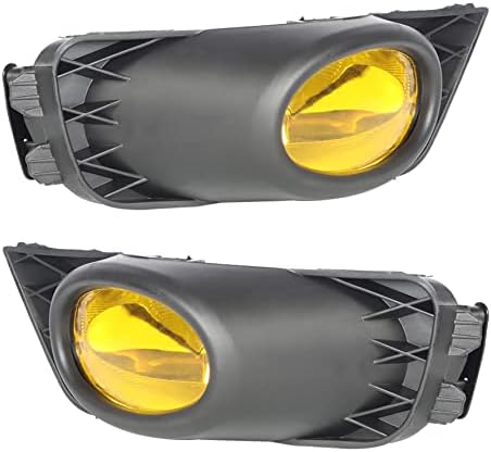 2 יחידות ערפל אורות הרכבה החלפה עבור 2009 2010 2011 הונדה סיוויק סדאן צהוב עדשה עם פגוש קדמי לוח חוטים מתג