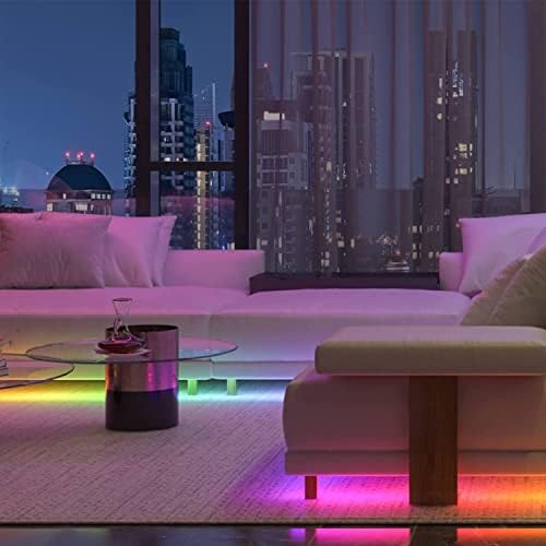 אורות רצועת LED של רייקוז, רצועת אור LED עם מרחוק, תיבת בקרה, 16.4 רגל 5050 RGB צבע אורות משתנים