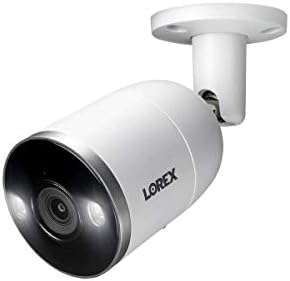 Lorex E892AB מקורה/חיצוני 4K Ultra HD הרתעה חכמה מצלמת כדורי IP עם תנועה חכמה פלוס, 150ft NV, CNV,