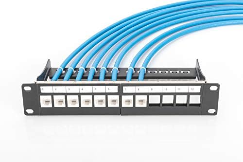 Digitus Patchpanel 1he 12-Port, 10 Patachpanel Blk, DN-91420