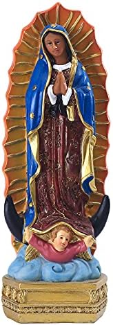 גבירתנו של גרייס פסל שרף שרף מבורך האם הבתולה מרי פסלון דתי מתנה דתית קתולית 9.8 אינץ 'פסל צבעוני
