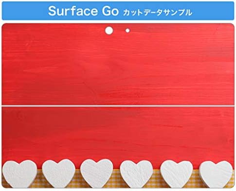 כיסוי מדבקות Igsticker עבור Microsoft Surface Go/Go 2 אולטרה דק מגן מדבקת גוף עורות 001623 אדום לב
