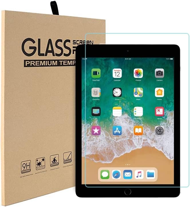 TSQ iPad 6 תיק הדור החמישי 9.7 אינץ '2018 2017 לילדים בנות בנות עם מגן מסך זכוכית