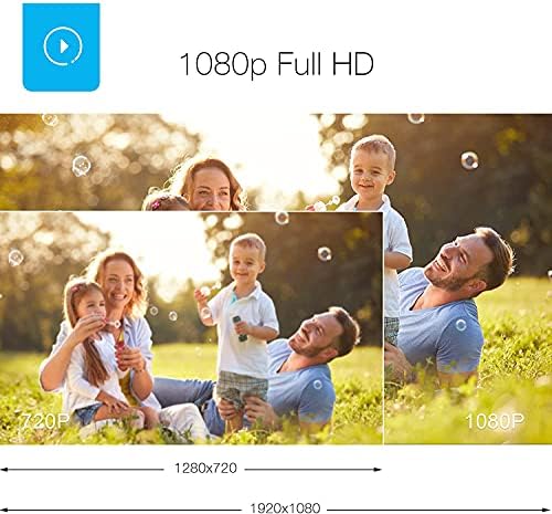 מצלמת אבטחה של Laview חיצה חיצונית 1080p HD עם בהירות 2600LM, מצלמות WiFi, מצלמות אבטחה ביתיות עם