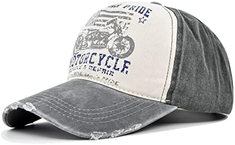 יולונונג וינטג 'כובע בייסבול שטוף ג'ינס משאית כובע אופנוע דפוס הדפסה חיצונית כובע שמש כותנה לגברים נשים