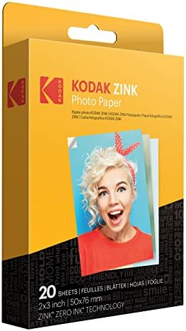זינק קודאק מיני 2 מדפסת צילום מיידית ניידת ניידת אלחוטית, הדפס תמונות מדיה חברתית, הדפסים בצבע מלא באיכות