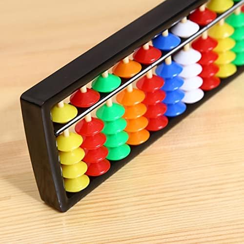 כלי חישוב חשבון Abacus Abacus Plastic Soroban 13 מוטות עם חרוזים צבעוניים כלי חינוכי נהדר לילדים 1 pc.