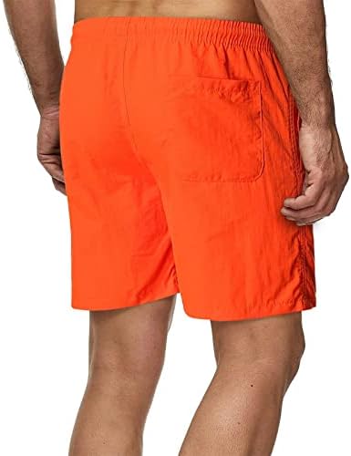 מכנסיים קצרים לשחייה לגברים מתאימים למכנסיים קצרים בקיץ חוף קיץ עם מותניים אלסטיים וכיסים מכנסיים