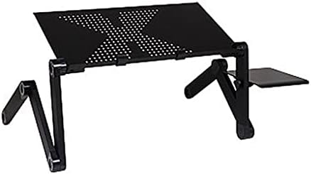 שולחן מחשב נייד מתכוונן של KFJBX למיטה שולחן הברכיים נייד מעמד מתקפל מעמד רב -פונקציונלי מחזיק למשרד ספה