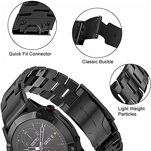 BCMCBV 22 ממ 26 ממ שחרור מהיר שעון שעון מהיר סגסוגת סגסוגת כף היד אביזר רצועת צמיד עבור Garmin Fenix ​​6 6x Pro
