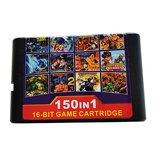 מחסנית משחק 150in1 כרטיס משחק 16 סיביות עבור קונסולת Sega Mega Drive Genesis