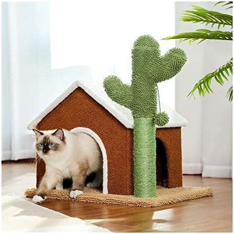 וולנוטה קקטוס חתול עץ חתול מגדל עם סיסל גרוד לוח עבור מקורה חתולי חתול דירה קיטי לשחק בית