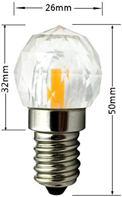 מאוטופקום 2 וואט 12 גלוב קריסטל מנורות נורות לד לבן חם 3000 קראט ניתן לעמעום 200 ליטר 20 וואט