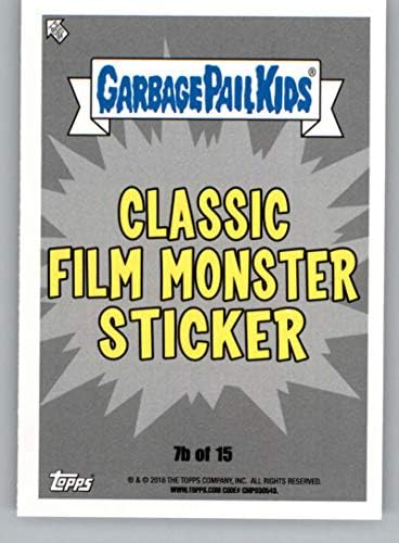 2018 Topps Farbage Pail Kids Oh Oh The Horror-Ell Classic Monster B 7B עטוף RON כרטיס מסחר רשמי