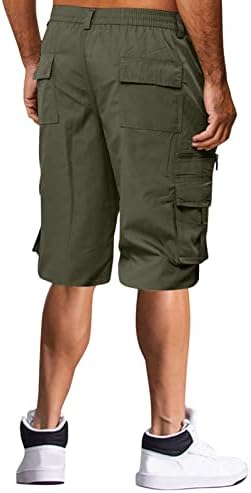 מכנסיים קצרים מזדמנים לגברים של Beuu 5 אינץ 'חריץ מטען קדמי שטוח צ'ינו מכנסיים קצרים קיץ אימון אימון דק