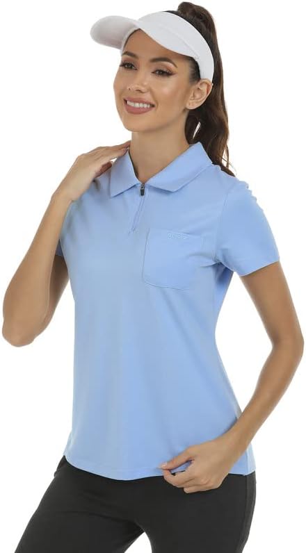 חולצות גולף של שרוולים קצרים של נשים חולצות גולף לבוש חולצות אתלטיות מהירות יבש
