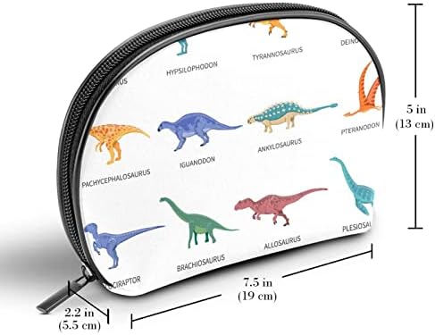 תיקים קוסמטיים לנשים, תיקים רודפים מארגן איפור מארגן תיקי איפור בנות, מצוירים סוגים שונים של דינוזאורים