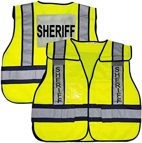 Viewbrite Sheriff Reflective Sheriff Lime Green - 5 נקודות נראות נראות גבוהה