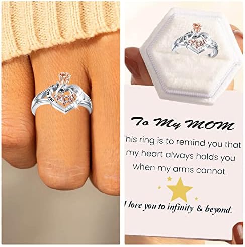1991 טבעת לנשים לאמא שלי לבת שלי אהבה ריינסטון טבעת אמא ובת ריינסטון טבעת רוז אהבה ריינסטון טבעת טבעת