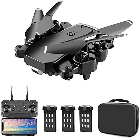 UJiKHSD מיני מזלט עם מצלמה - 4K HD RC מלטים FPV Drone למבוגרים מתחילים, עם מפתח אחד מוריד/נחיתה, חיישן כוח