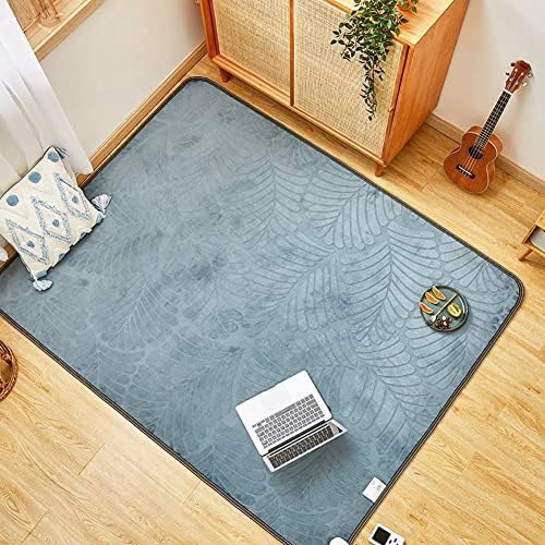 שטיח רצפה מחומם מקנוס, עיצוב דפוס 3 ד', תרמוסטט חכם עם תפקוד זיכרון, כרית חימום חשמלית לחורף עם טיימרים