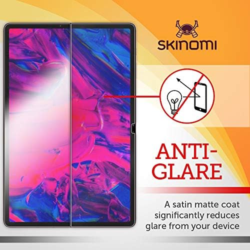 Skinomi Matte Screen Protector התואם ל- Samsung Galaxy Tab S8 Plus/Tab S7 פלוס אנטי-בוהק עור TPU TPU אנטי-בועל