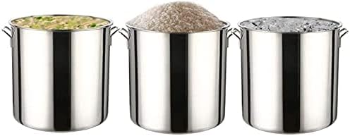 מזון אחסון מיכל אורז תיבת אחסון מיכל נירוסטה דלי אורז אחסון ביתי 16 קילוגרם אורז צילינדר וחותם