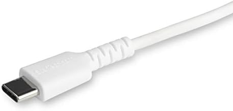 Startech.com 3 רגל עמיד לבנה USB -C לכבל ברק - סיבי ארמיד מחוספסים כבדים מחוספסים סוג A USB A למטען ברק/כבל חשמל