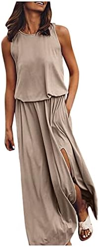 שמלת מקסי של סוטוואן לנשים קיץ שמלות טנק ארוכות זורמות זורמות זורמות