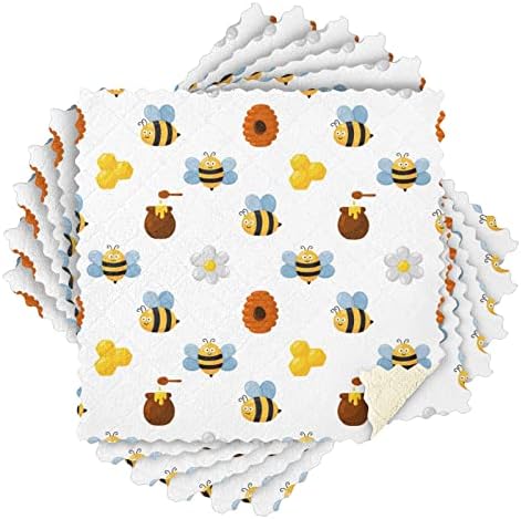 דבורת דבורה דבש דבש מטבח כלים מכוונים מגבות תבשיל רחיצה סופגות שימוש חוזר ניקוי חוזר סמרטוטים