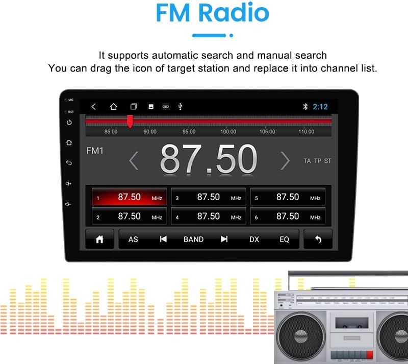 אנדרואיד 10 רדיו סטריאו לרכב עבור הונדה CRV 2012-, ביורון 10.1 אינץ