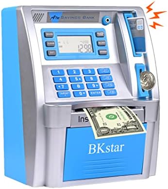 BKSTAR 2023 משודרג ילדים מדברים בנק פיג'י, בנק חיסכון בכספומטים בכספים בכסף אמיתי עם הנחיה קולית אמיתית,
