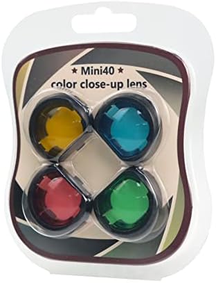 הלוהליו צבעוני מסנן תקריב עדשה תואם עבור פוג ' יפילם אינסטקס מיני 40 מצלמות, 4 יחידות בחליפה