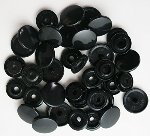 1000 סטים בגודל שחור 16 T3 KAM מצליף לחצני פלסטיק לשימוש עם קאם צבת לחיצה על חיתולי בד בגדי מגבות