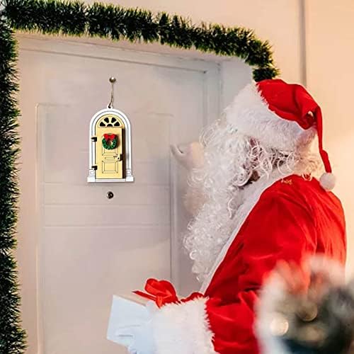 דלת כניסה לחג המולד קישוטים לעץ חג המולד תליית מסיבה אווירה חגיגית חייבת ביצי לב