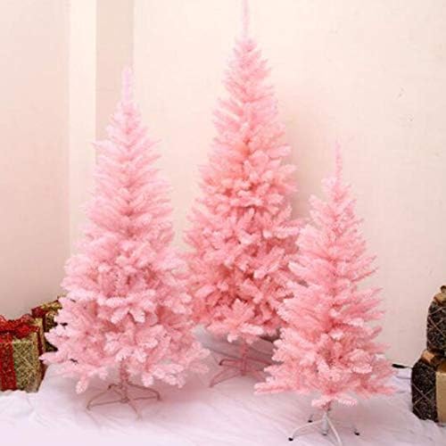 עץ חג המולד עץ חג המולד עץ חג המולד של ZPEE, חומר PVC, עץ אורן צירים מלאכותי עם קישוט מתכת עמדת