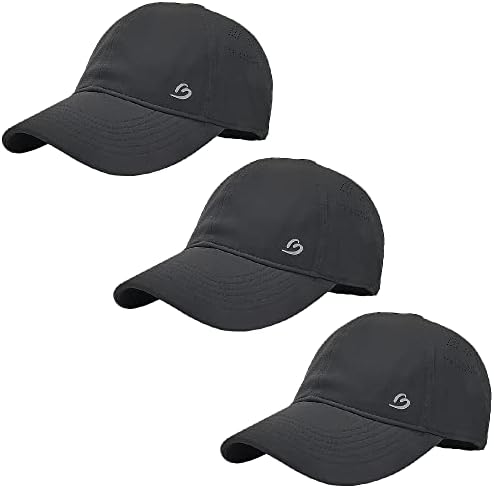3 חבילות כובעי בייסבול מתכווננים, כובעי ספורט קלים מובחרים לגברים, הטובים ביותר לריצה, טניס, גולף ואימון