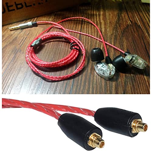 SE535 שדרג זהב ציפוי כבלים מצופה כבלים החלפת אוזניות תואם תואם ל- SHURE SE215 SE846 SE425 SE535LTD-J SE315;